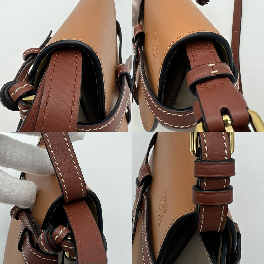 Authentic Loewe mini Gate dual bag in tricolors - Picture 9 of 17